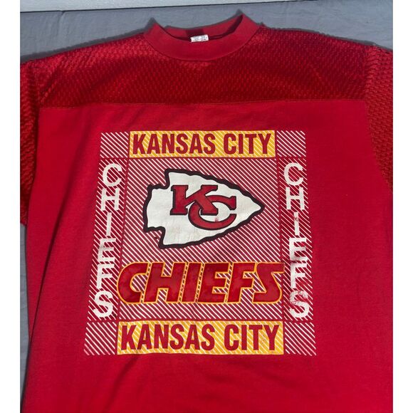 Vintage Kansas City Chiefs Shirt Artex Sportswear NFL 1990’s Size Large - Picture 3 of 8